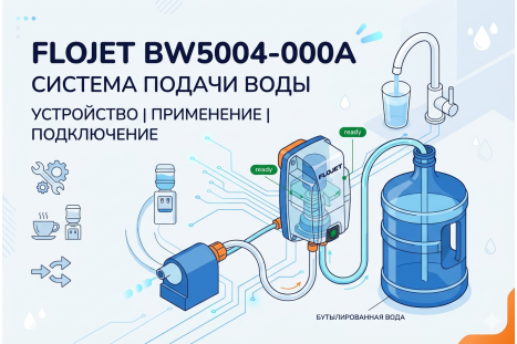 Система подачи бутилированной воды Flojet BW5004-000A: устройство, применение и подключение