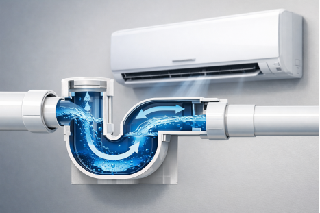 Сифон для кондиционера с гидрозатвором: зачем нужен и как выбрать