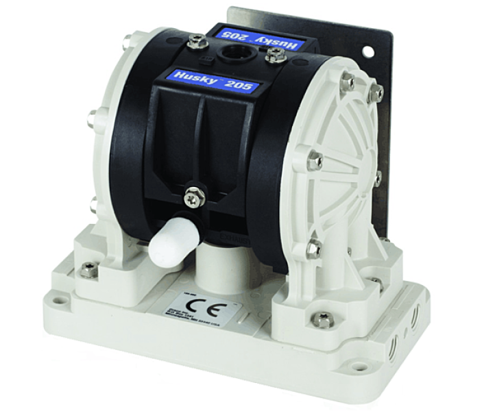 Мембранный пневматический насос Graco HUSKY 205-PP-NULL-PP-PTFE