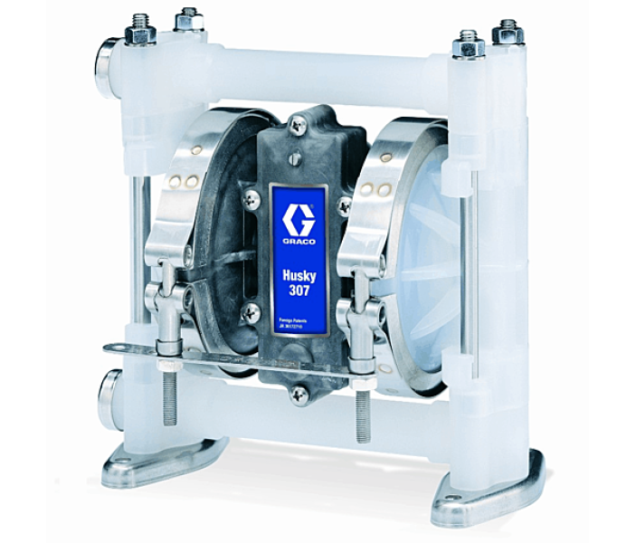 Мембранный пневматический насос Graco HUSKY 307-PP-PP-PTFE-PTFE