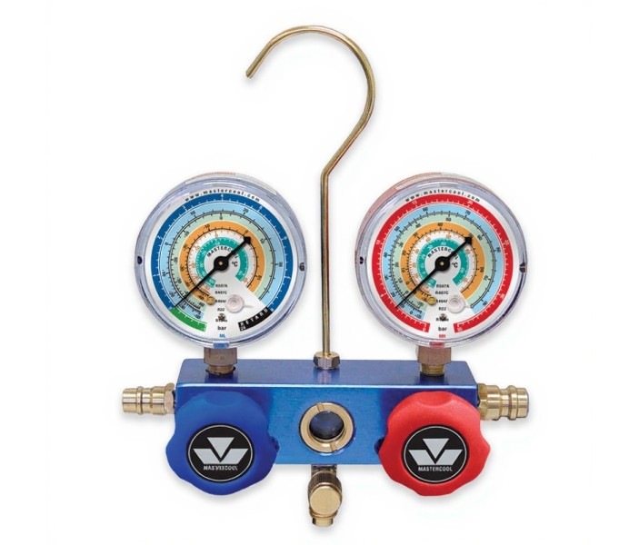 Манометрический коллектор двухвентильный 85103-M под фреоны R22, R134, R404A, R407C, R507A