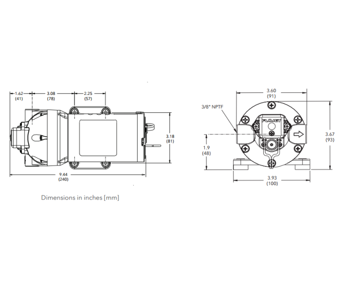 Насос мембранный Flojet Triplex R3811243A