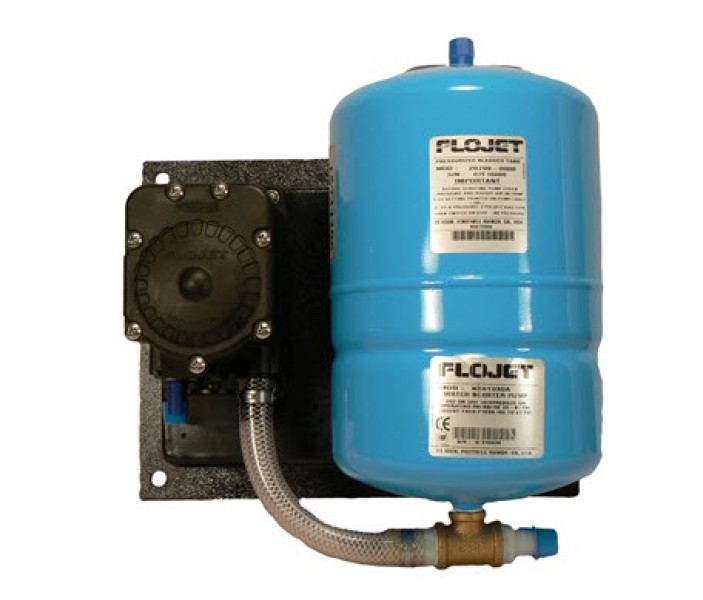 Пневматический насос Flojet в сборе с баком для воды