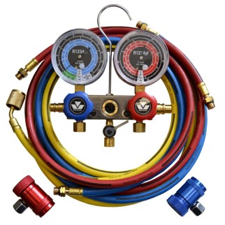 Двухвентильная манометрическая станция для нового фреона R1234yf Mastercool 83272