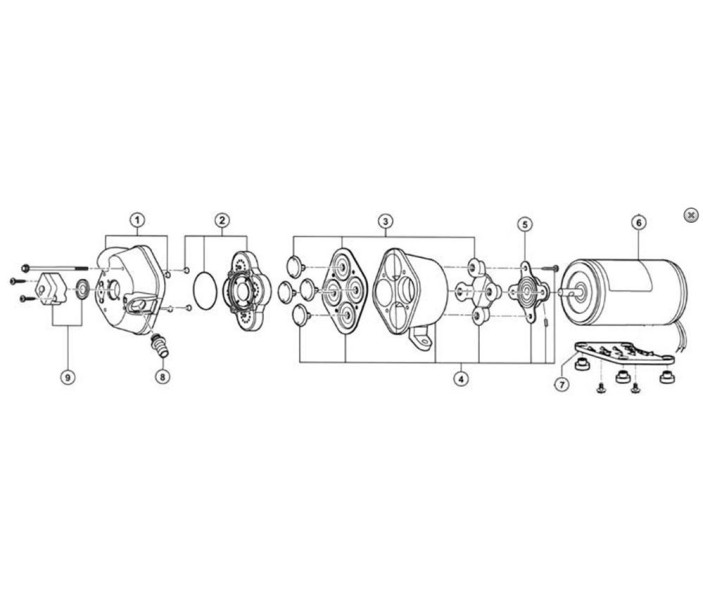Мембранный насос Flojet R4300242 высокой производительности