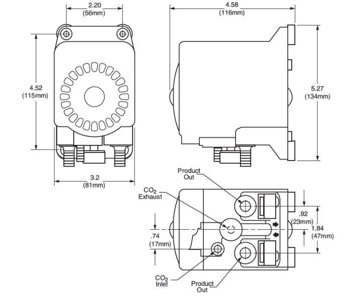 Насос пневматический мембранный FLOJET G551012A
