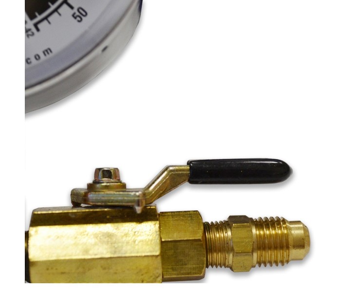 Контрольный манометр для опрессовки азотом Mastercool 53042