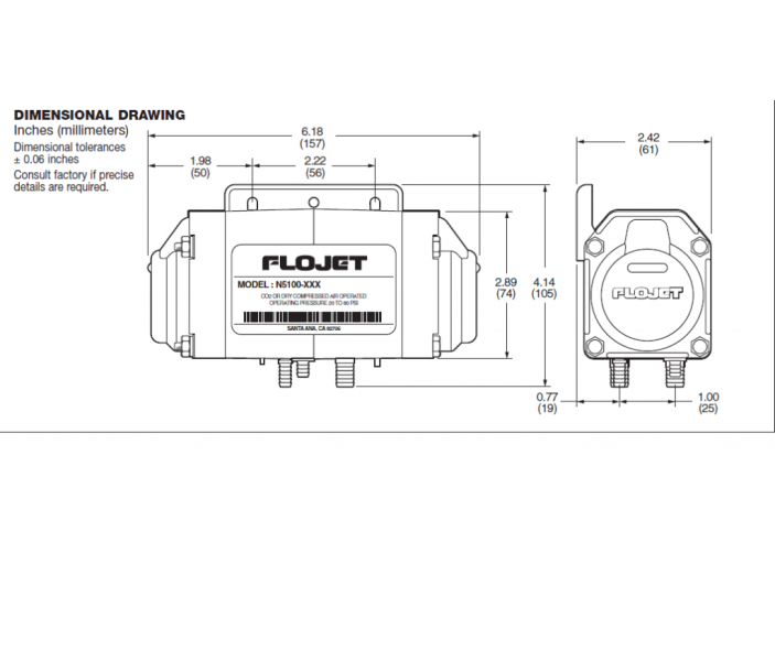 Насос пневматический мембранный FLOJET N5100-020