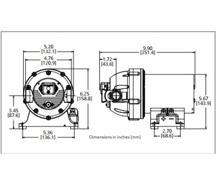Мембранный насос Flojet Pentaflex 12V