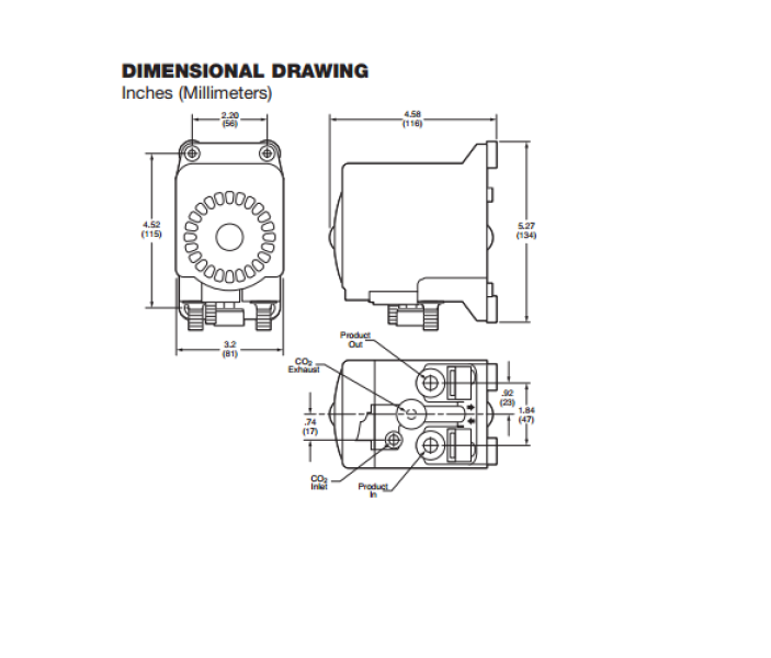 Пневматический мембранный насос FLOJET для жидкостей с частицами
