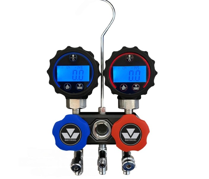 Цифровой манометрический коллектор Mastercool 84472 Black Series Mini-fold