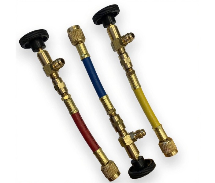 Шаровый вентиль Mastercool 90259 с выходом 90°, резьба 1/4 SAE