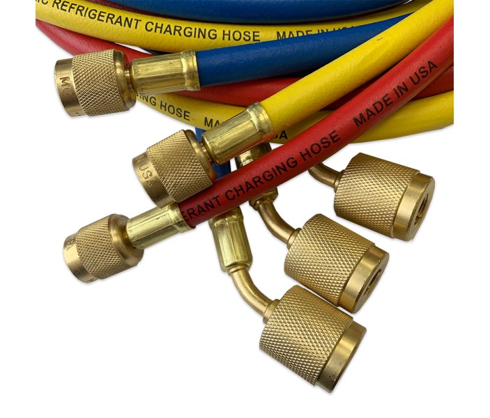 Заправочные шланги Mastercool 45396 - 250 см., с обратным клапаном