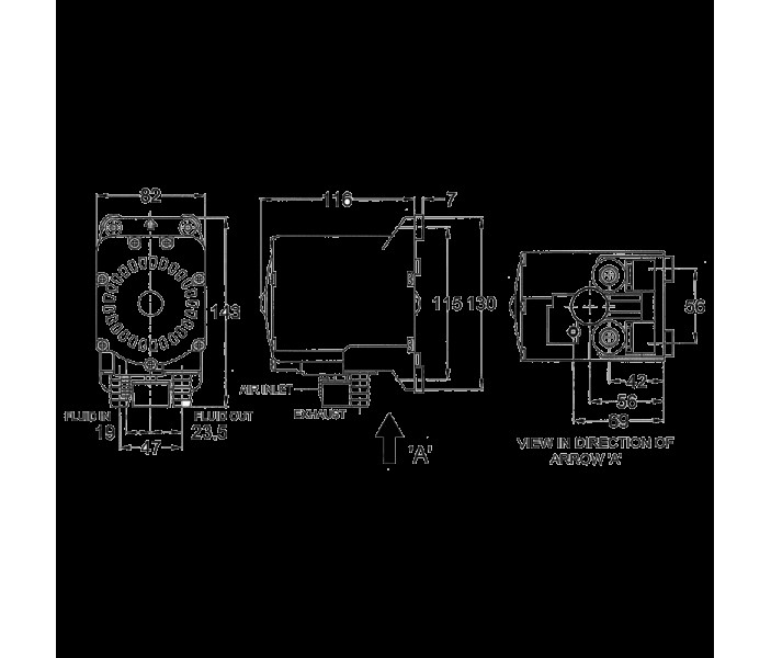 Пневматический мембранный насос Flojet G575205A для моющих средств