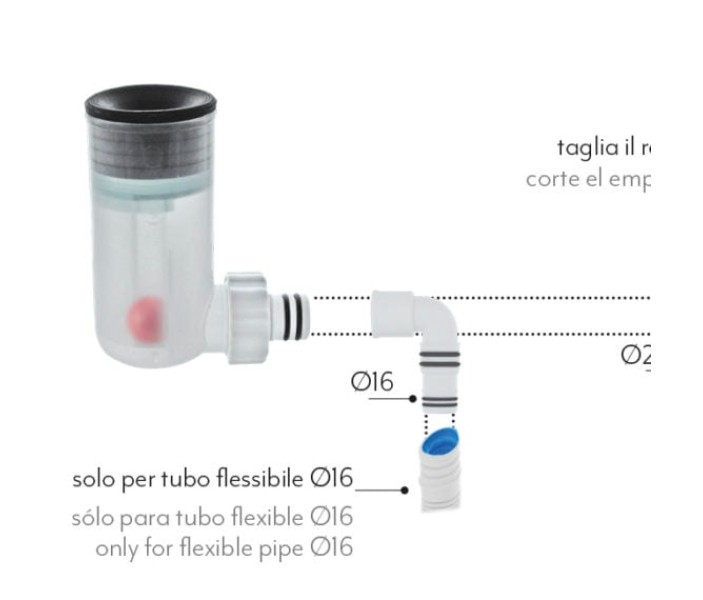 Сифон с гидромеханическим затвором VECAMCO mini
