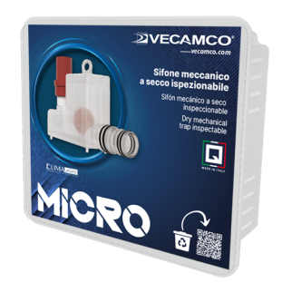 Комплект сухого механического сифона Vecamco Micro с возможностью инспекции