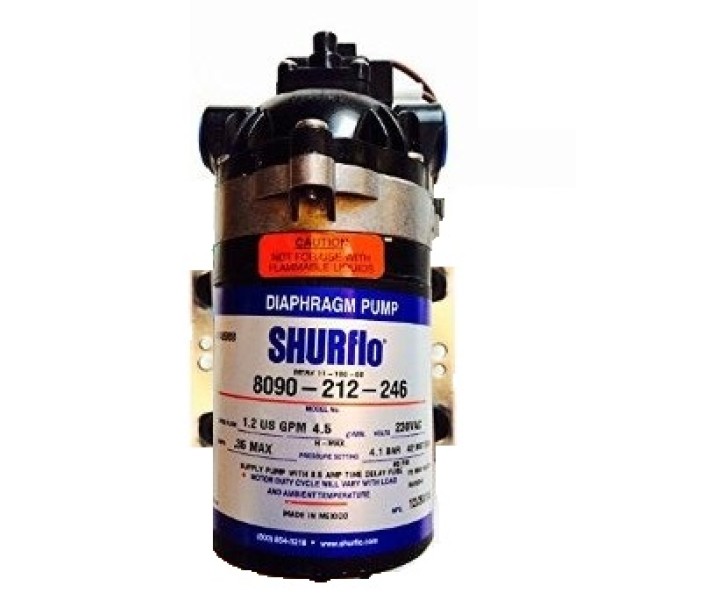 Электрический насос Shurflo (220 вольт переменного тока) для повышения давления обратного осмоса
