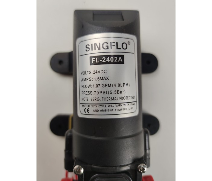Насос Singflo FL-2402A 24В, 5 бар, 4.3 л/мин мембранный