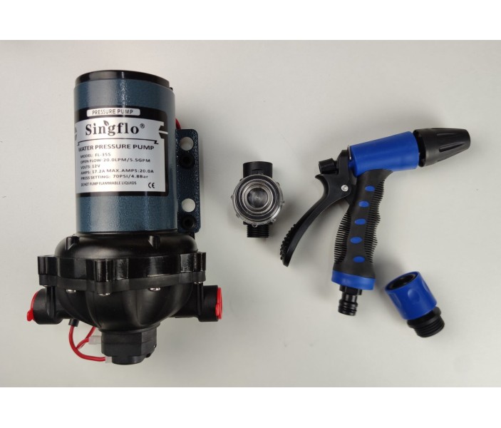 Комплект помывочный Singflo FL-35S (HY-55701T) 12В, 5 бар, 20 л/мин