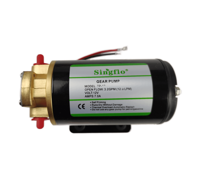Насос Singflo FP-12 12В, 2 бар, 12 л/мин шестеренчатый