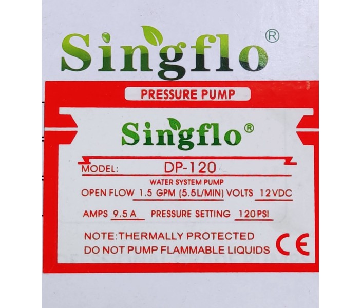 Насос Singflo DP-120 12В высокого давления мембранный
