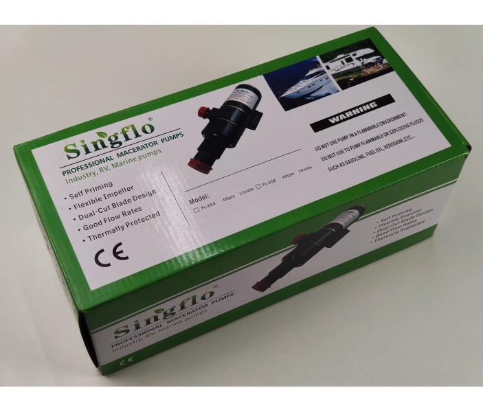 Насос Singflo FL-65A 12В канализационный с измельчителем