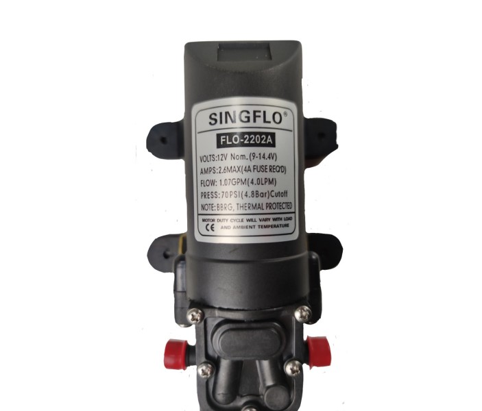 Насос Singflo FLO-2202A 12В, 5 бар, 4.3 л/мин мембранный