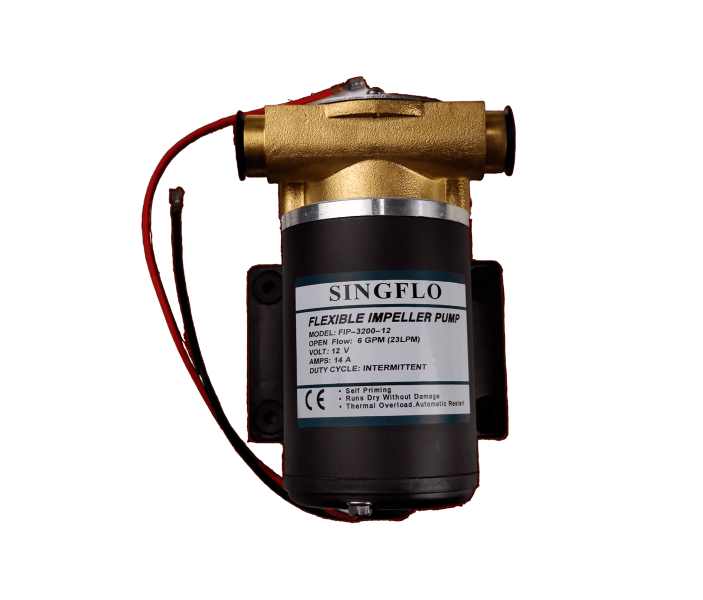 Насос Singflo YM32-12 (FIP-3200-01) 12В, 0.3 бар, 23 л/мин импеллерный