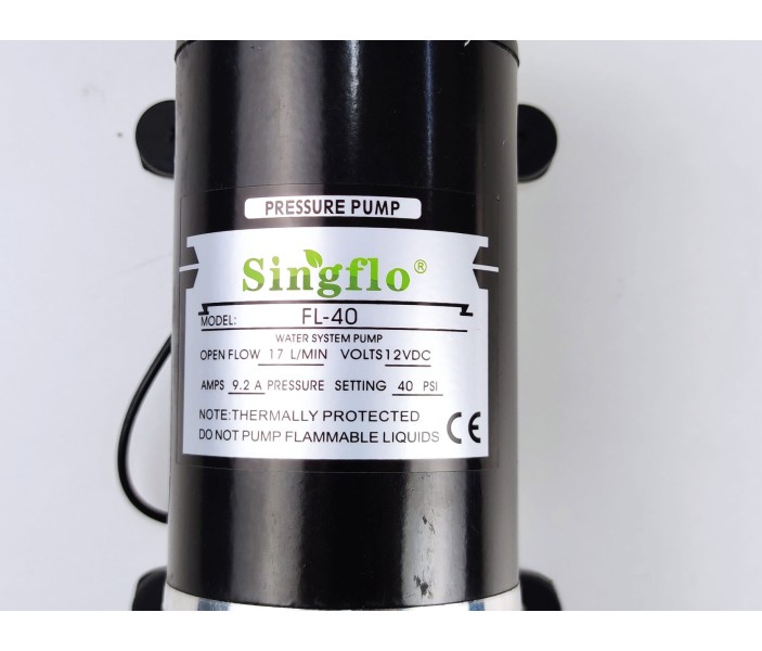 Насос Singflo FL-40 12В, 2.7 бар, 17 л/мин мембранный